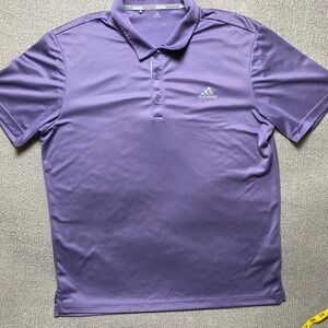Adidas Men's Light Purple Polo Shirt- Performance
